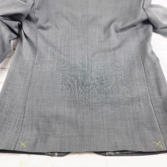 Cosani Men's 44L Black Wool Mini Herringbone Single Breasted Sports Jacket NEW - Picture 8 of 16